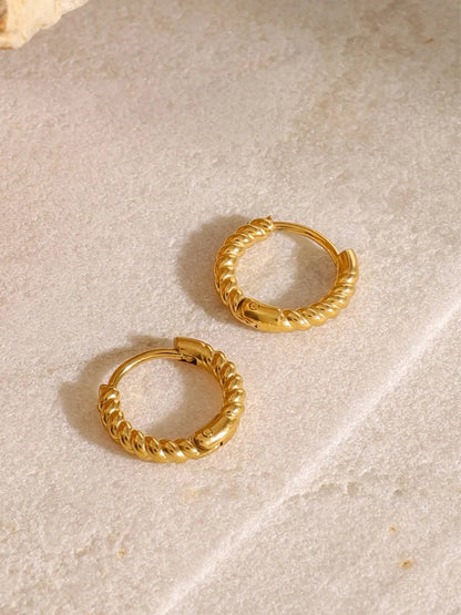 Stainless Steel Huggie Earrings
