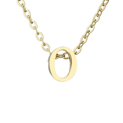 New Stainless Steel Gold-plated Clavicle Necklace Letter Pendant Jewelry
